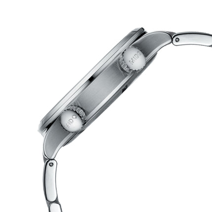 MIDO Multifort M005.929.11.051.00 GMT Black Dial Stainless Steel Strap
