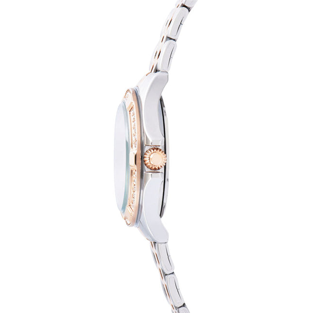 Alba Signa AH7ED8X1 Ladies Light Pink Dial Dual Tone Stainless Steel Strap