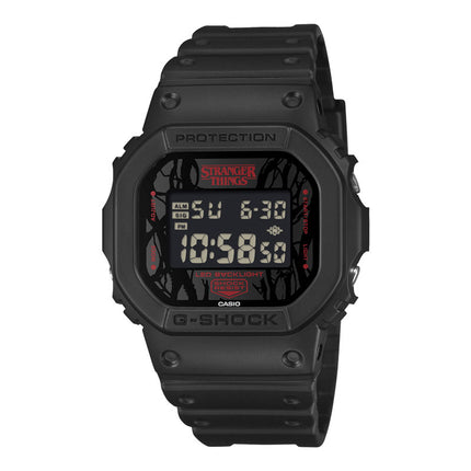 Casio G-Shock DW-5600STT-1DR Stranger Things Collaboration Models Black Resin Band