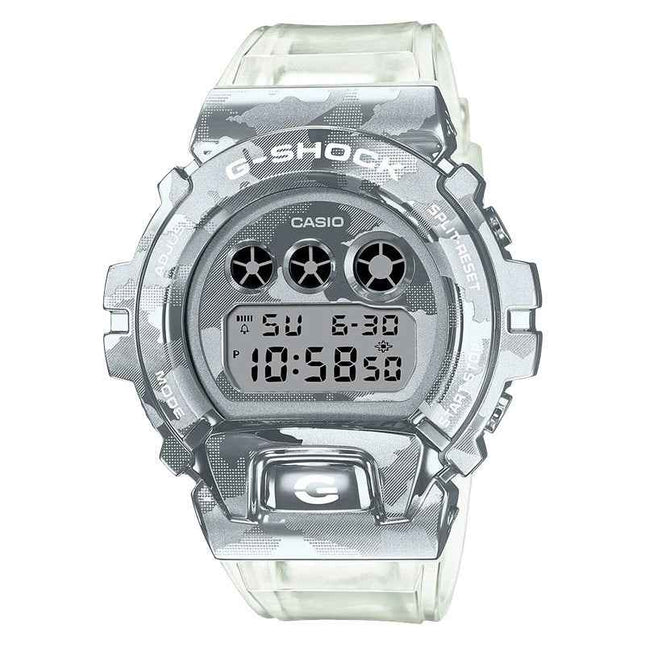 Casio G-Shock GM-6900SCM-1DR Skeleton Camouflage Series Metal Covered Digital Dial Resin Band
