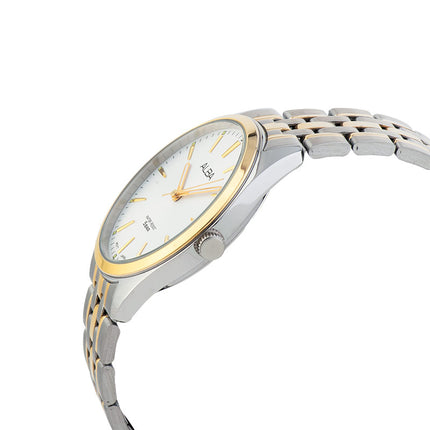 Alba ARX112X1 Men Silver Dial Dual Tone Stainless Steel Strap