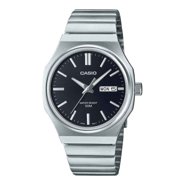 Casio General MTP-E735D-1AVDF Men Black Dial Stainless Steel Band