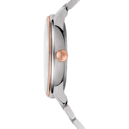 MIDO Baroncelli M027.428.22.013.00 Power Reserve White Dial Dual Tone Strainless Steel Strap