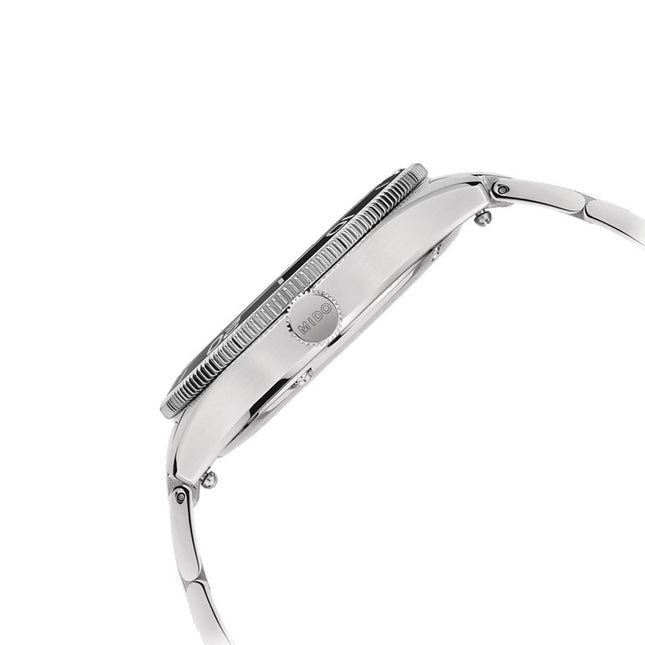 Mido Ocean Star 39 M026.907.11.061.00 80th Anniversary Black Pattern Dial Stainless Steel Strap
