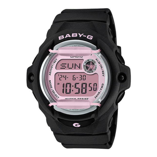 Casio Baby-G BG-169U-1CDR Digital Pink Dial Black Resin Band