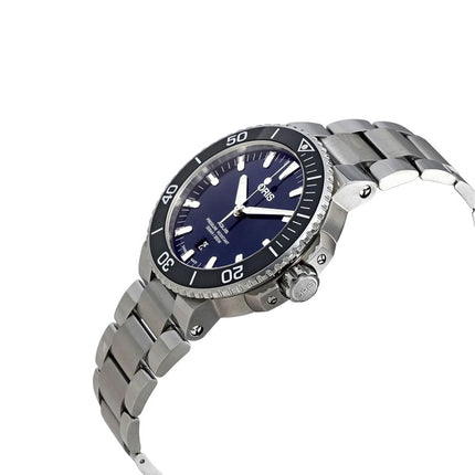 Oris Aquis 01-733-7766-4135-07-8-22-05PEB Date Men Blue Dial Stainless Steel Strap