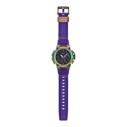 Casio G-Shock MT-G MTG-B3000PRB-1ADR Aurora Borealis Black Dial Translucent Purple Resin Band