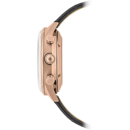 MIDO Multifort M040.427.36.262.00 Patrimony Chronograph Automatic Ivory Dial Black Leather Strap