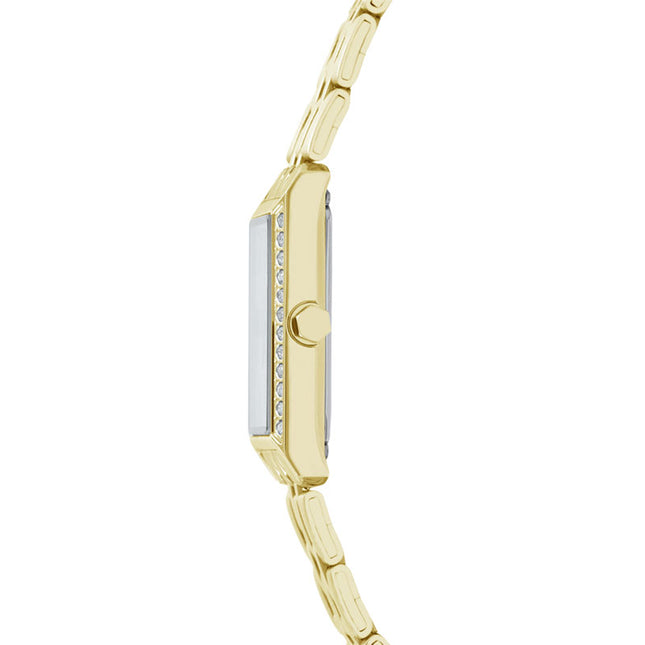 Alba Fashion AK3052X1 Ladies White Dial Gold Stainless Steel Strap