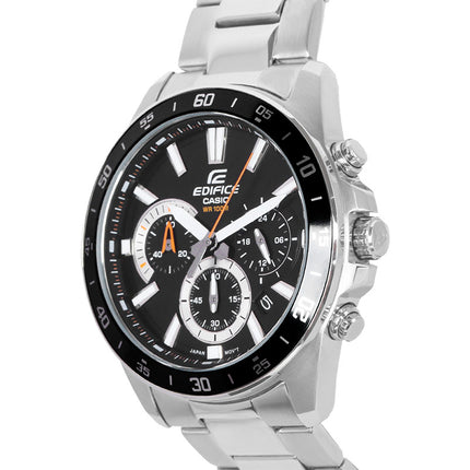 Casio Edifice EFV-570D-1AVUDF Chronograph Men Black Dial Stainless Steel Strap
