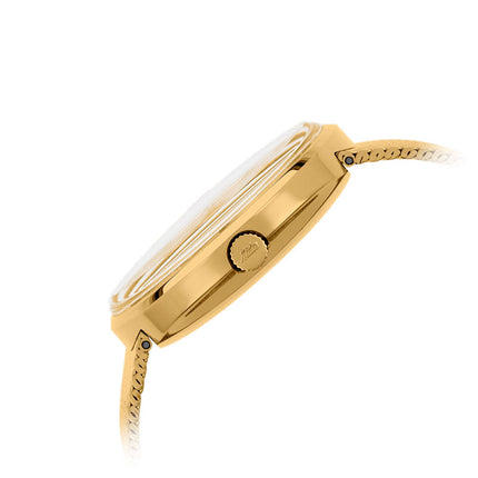 Mido Commander 1959 M8429.3.21.13 Automatic Silver Vintage MIDO Logo Dial Gold Stainless Steel Strap