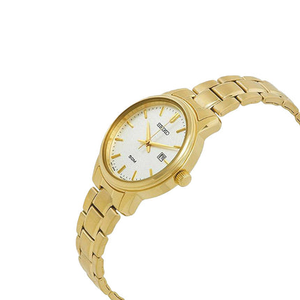 Seiko Classic SUR744P1 Neo Silver Dial Gold Stainless Steel Strap