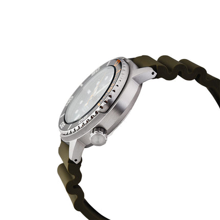 Alba Mechanical AL4249X1 Automatic Man Green Emerald Dial Green Army Rubber Strap