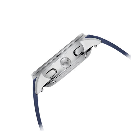 MIDO Baroncelli M027.625.17.041.00 Chronograph Moonphase Blue Dial Blue Rubber Strap