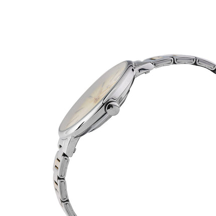 Alba Fashion AH8755X1 Ladies Light Champagne Dial Dual Tone Stainless Steel Strap