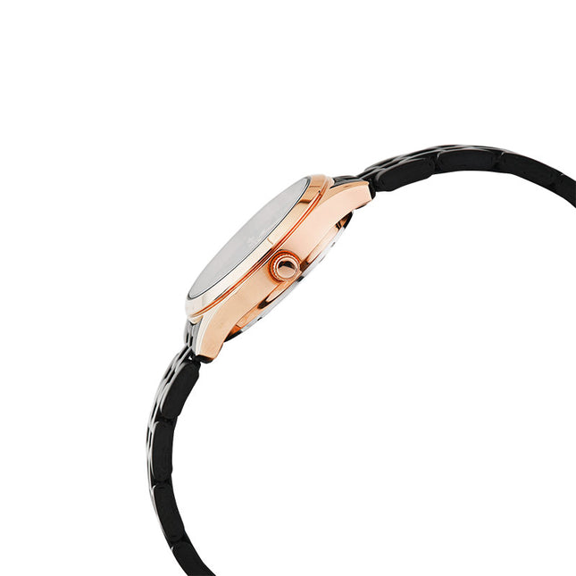 Alba Prestige AH7CE2X1 Ladies Onyx Black Dial Black Stainless Steel Strap