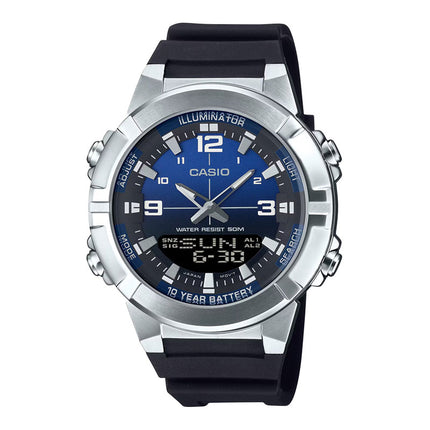 Casio General AMW-870A-2AVDF Men Digital Analog Dial Black Resin Band