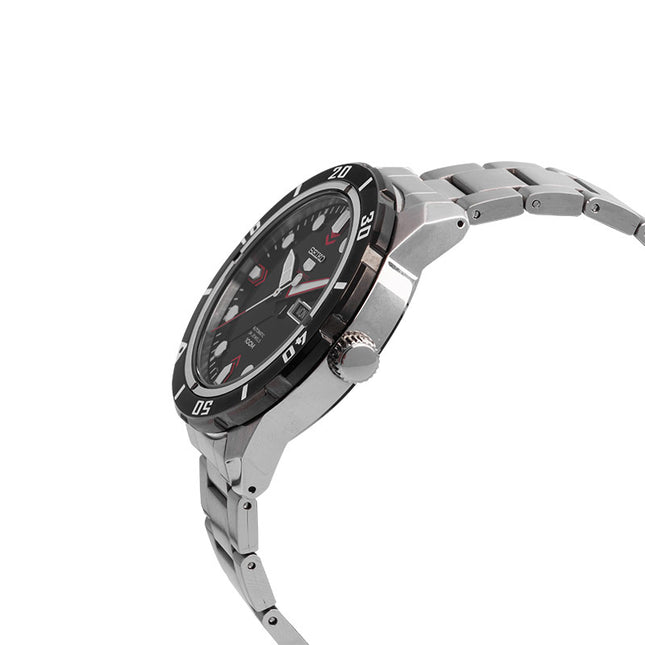 Seiko 5 Sports SRP673K1 Automatic Black Dial Stainless Steel Strap