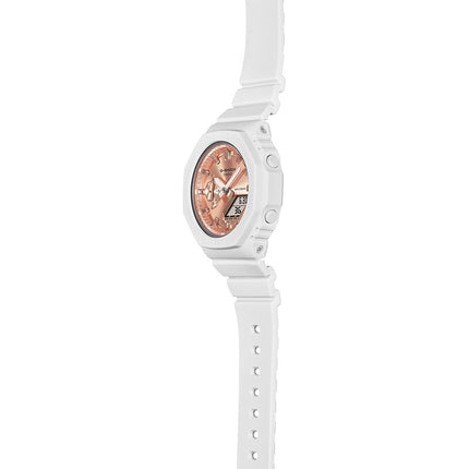 Casio G-Shock X ITZY GMA-S2100MD-7ADR CasiOak Pink Metallic Collection White Resin Band