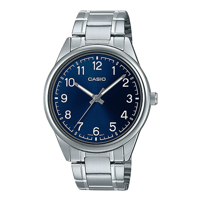 Casio General MTP-V005D-2B4UDF Men Blue Dial Stainless Steel Band