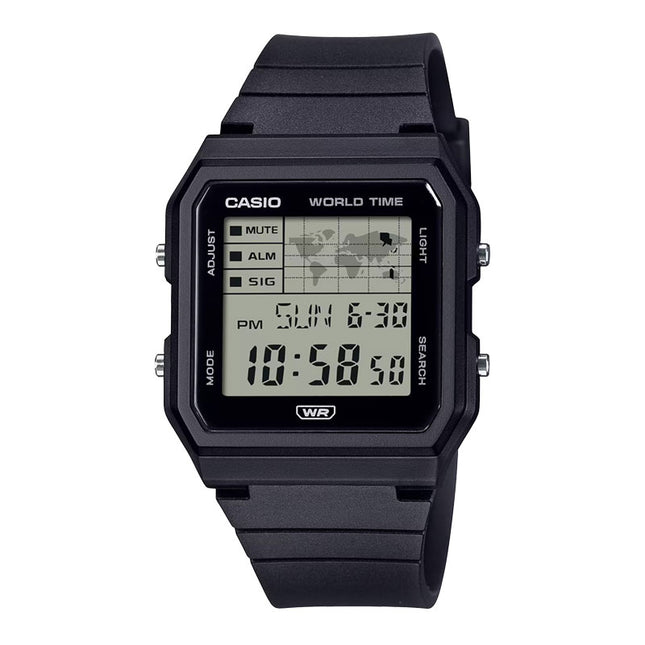 Casio General LF-30W-1ADF Digital Dial Black Resin Band