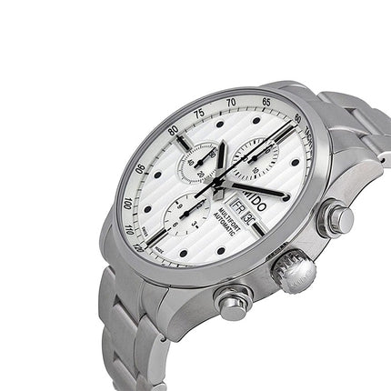 MIDO Multifort M005.614.11.031.00 Chronograph Automatic Silver Dial Stainless Steel Strap