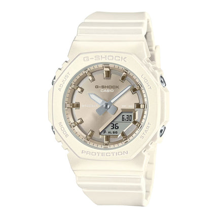 Casio G-Shock GMA-P2100ST-7ADR CasiOak Pearlescent Polarized Digital Analog White Resin Band