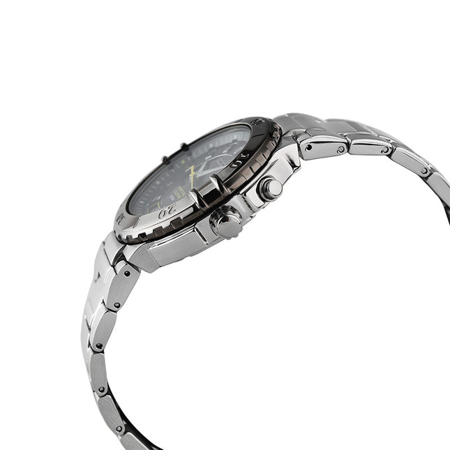 Seiko Criteria SNQ057P1 Perpetual Calendar Black Dial Stainless Steel Strap