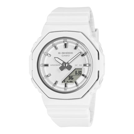 Casio G-Shock GMA-P2110-7ADR CasiOak Women White Digital Analog Dial White Resin Band