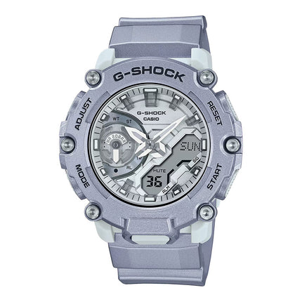 Casio G-Shock GA-2200FF-8ADR Forgotten Future Series Digital Analog Dial Metalic Silver Resin Band