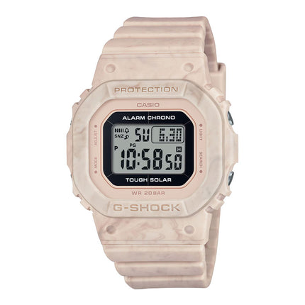 Casio G-Shock GMS-S5600RT-4DR Ladies Tough Solar Digital Dial Light Brown Resin Band