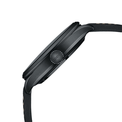 Mido Multifort M038.431.37.051.00 Chronometer Automatic Black Dial Black Leather Strap