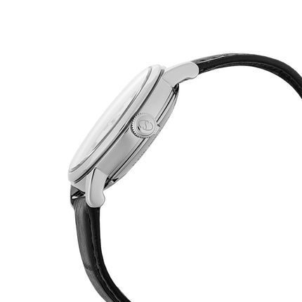 Orient Star Heritage RE-AW0004S Gothic Power Reserve Small Man Silver Dial Black Leather Strap