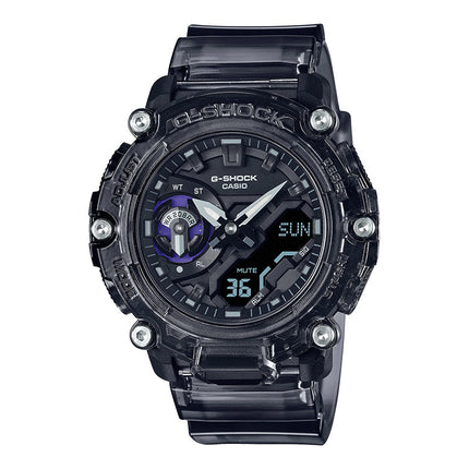 Casio G-Shock GA-2200SKL-8ADR Sound Wave Series Digital Analog Dial Black Tranparent Resin Band