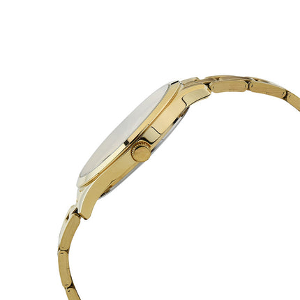 Alba Prestige AJ6148X1 Men Gold Dial Gold Stainless Steel Strap