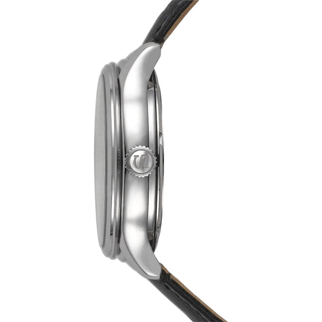 Seiko Presage SSA421J1 Zen Garden Sakura By Night Open Heart Blue Dial Black Leather Strap
