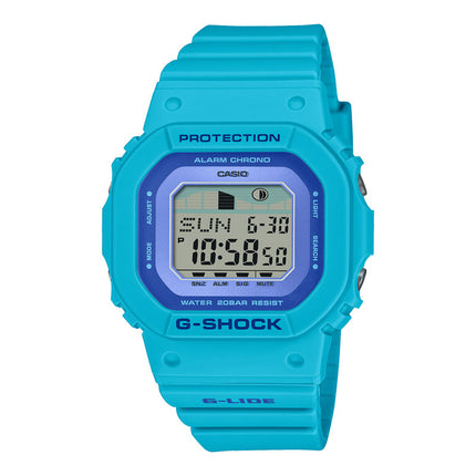 Casio G-Shock GLX-S5610-2DR G-Lide Hawaiian Flower Inspired Digital Dial Blue Resin Band