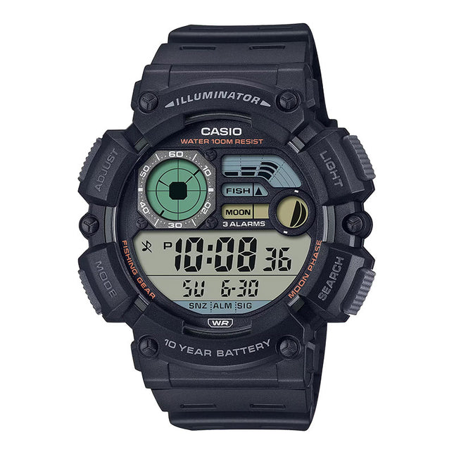 Casio General WS-1500H-1AVDF Men Illuminator Digital Dial Black Resin Band