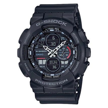 Casio G-Shock GA-140-1A1DR Retro 90s Men Digital Analog Dial Black Resin Band