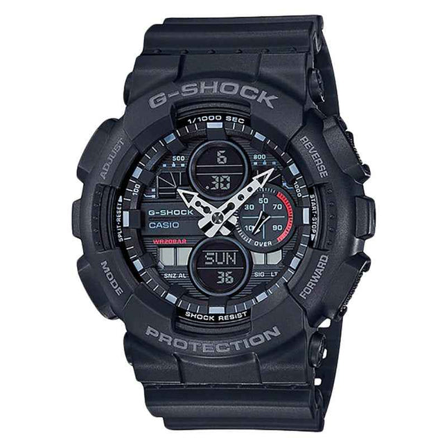Casio G-Shock GA-140-1A1DR Retro 90s Men Digital Analog Dial Black Resin Band