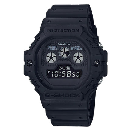 Casio G-Shock DW-5900BB-1DR Black Out Collection Three-Eye Digital Dial Black Resin Band