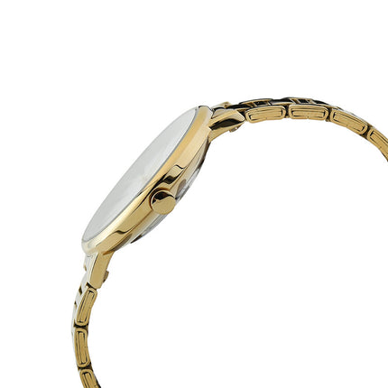 Alba Fashion AH8752X1 Ladies Silver Dial Gold Stainless Steel Strap