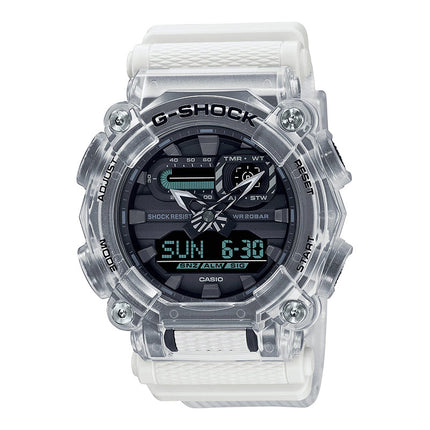 Casio G-Shock GA-900SKL-7ADR Sound Wave Series Digital Analog Dial White Translucent Resin Band