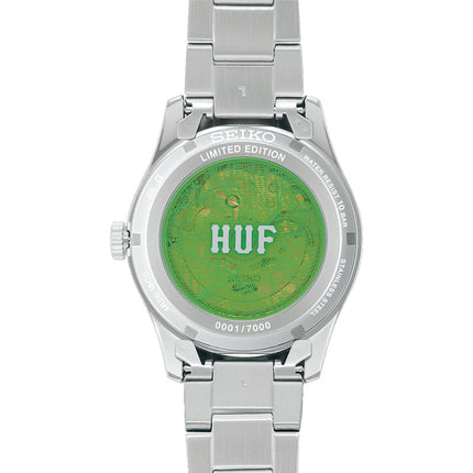 Seiko 5 Sports x HUF SRPM09K1 Green Dial Stainless Steel Strap Limited Edition