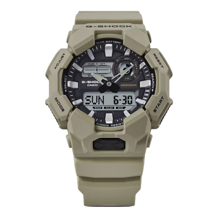 Casio G-Shock GA-010-5ADR New Rugged Basic Analog Digital Black Dial Beige Resin Band