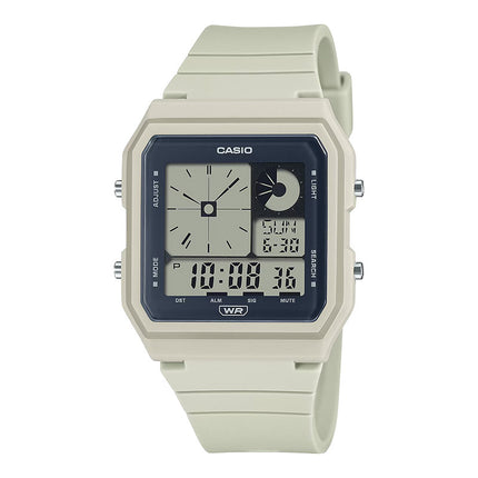 Casio General LF-20W-8ADF Pop Digital Dial Cream Resin Band