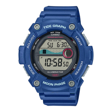 Casio General WS-1300H-2AVDF Tide Graph Digital Dial Blue Resin Band
