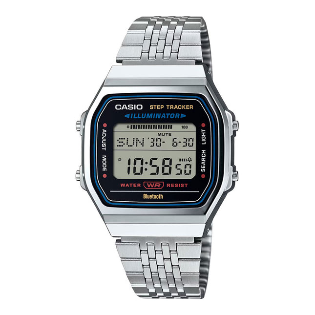 Casio General ABL-100WE-1ADF Vintage Digital Dial Stainless Steel Band