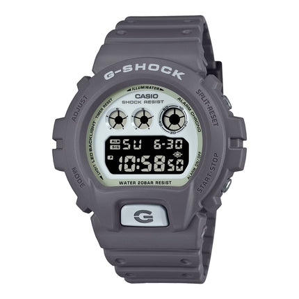 Casio G-Shock DW-6900HD-8DR Hidden Glow Series Digital Luminous Dial Grey Resin Band