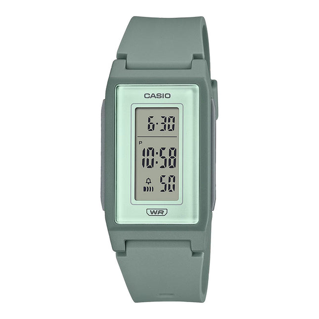 Casio General LF-10WH-3DF Pop Digital Dial Sage Green Resin Band